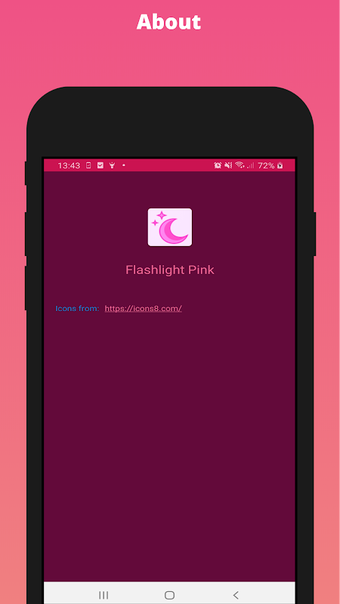 Flashlight Pink color