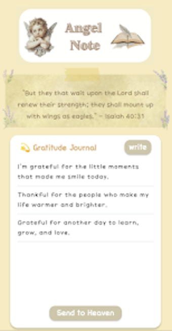 Bild 0 für Angel Note -Daily PrayerB…