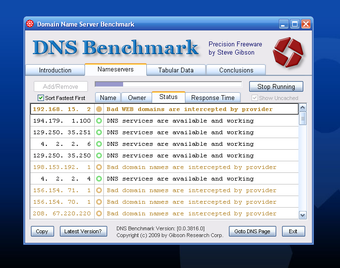 DNS Benchmark for Windows