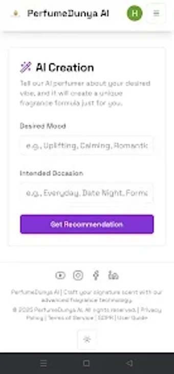 Obraz 0 dla PerfumeDunya AI