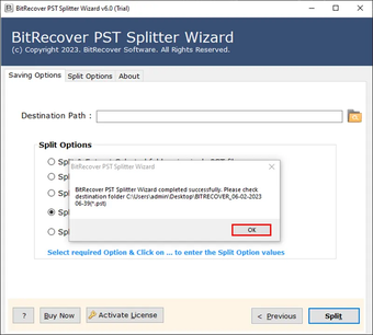 Obraz 0 dla BitRecover PST Splitter T…
