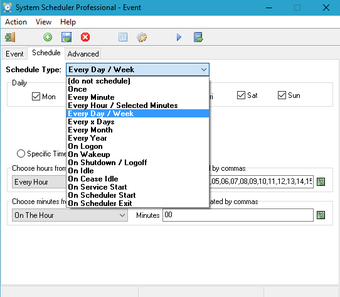 System Scheduler Printscreens 1