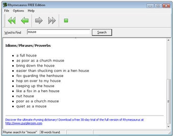 Image 0 for Rhymesaurus
