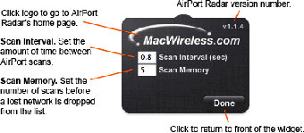 AirPort Radar Widget