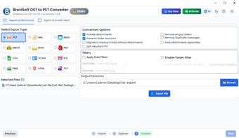 Obraz 0 dla BreviSoft OST to PST Conv…