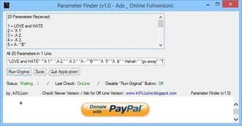 Image 0 pour Parameter Finder