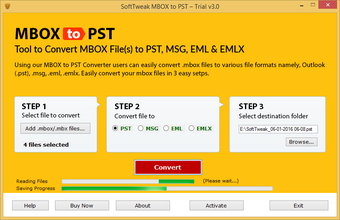 Bild 0 für SoftTweak MBOX to PST