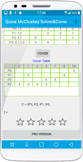 Quine-McCluskey Solver&Cover