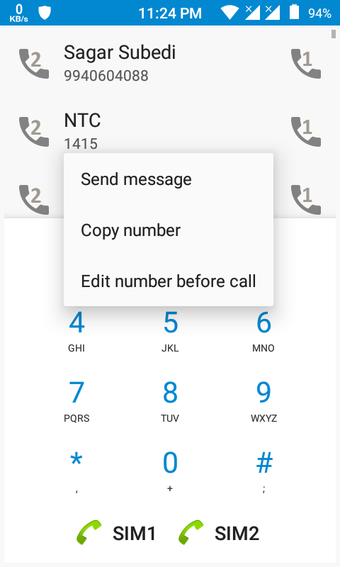 Bild 0 für Dual Sim Dialer and Widge…