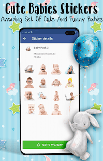 Immagine 1 per Babies Stickers for Whats…