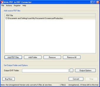 Imagen 3 para Aide PDF to DXF Converter