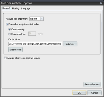 Free Disk Usage Analyzer