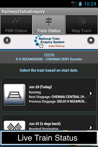 Imagen 0 para Railway Status Enquiry