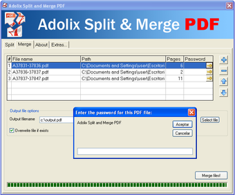 Imagen 1 para Adolix Split & Merge PDF