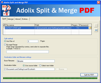 Adolix Split & Merge PDF