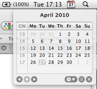 MenuCalendarClock iCal