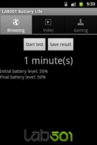 LAB501 Battery Life