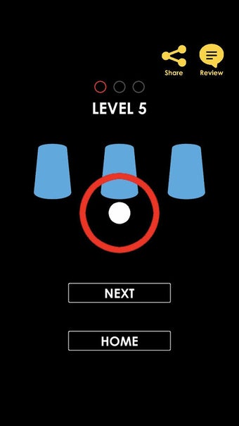 Dynamic visual acuity test - Cup Shuffle