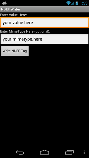 Imagen 0 para NFC NDEF Writer