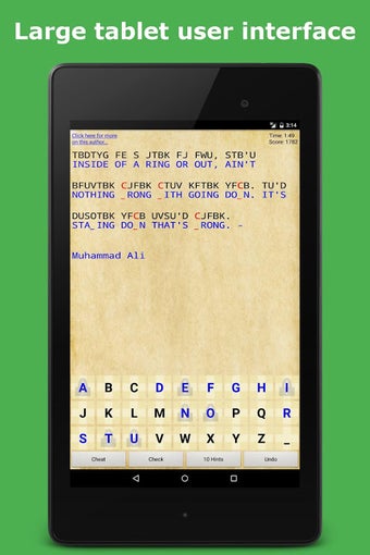 Cryptogram Puzzle Quotes Game