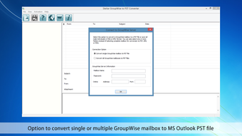 Stellar GroupWise to PST Converter