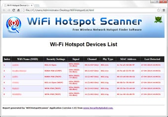 Obraz 0 dla WiFi Hotspot Scanner