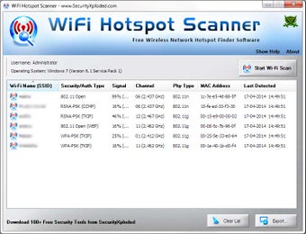 WiFi Hotspot Scanner的第1张图片