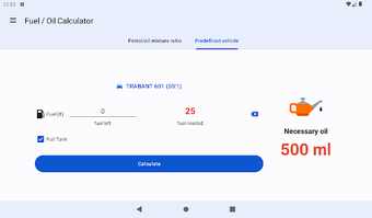 Fuel Oil Mix Calculator