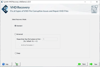 SysInfo VHD Recovery Toolの画像0