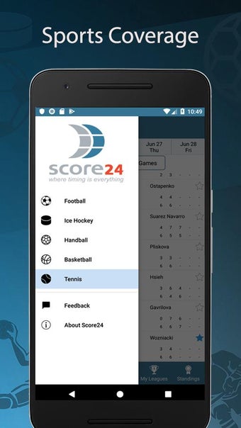 Image 0 pour Score24 - Live Score Trac…