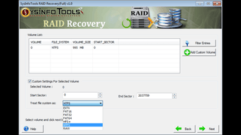 Imagen 0 para SysInfo RAID Recovery Sof…