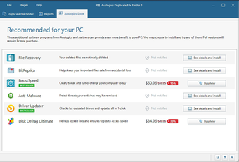 Auslogics Duplicate File Finder