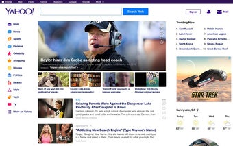 Obraz 0 dla Yahoo Homepage