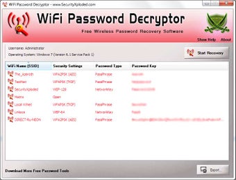 WiFi Password Decryptor的第1张图片