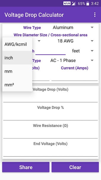 Voltage Drop Calculator