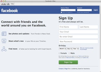 Image 0 for Facebook 4 Mac