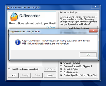 Imagen 5 para SkypeLauncher