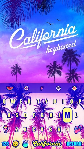 Sunset Summer Keyboard Theme