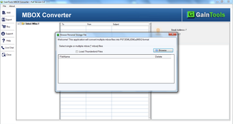 GainTools MBOX to PST Converter