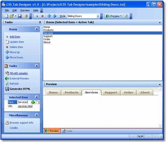 Bild 0 für CSS Tab Designer