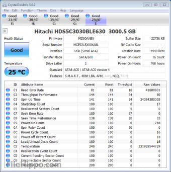 hdd crystal disk info