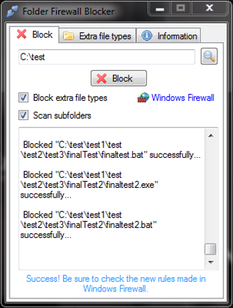 Image 1 for Folder Firewall Blocker