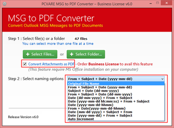 Image 0 pour MSG to PDF Converter
