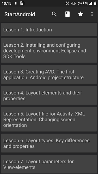 StartAndroid - programming lessons