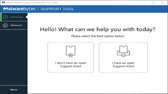 Obraz 0 dla Malwarebytes Support Tool