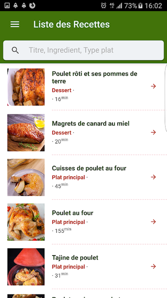 Recettes Poulet