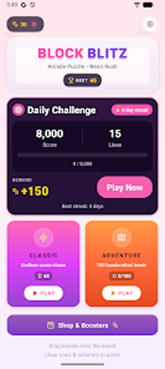 Bild 0 für Block Blitz: Arcade Puzzl…