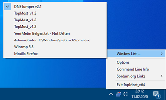 Image 0 pour Window TopMost Control