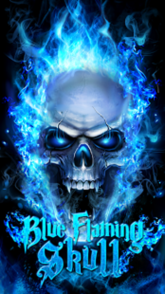 Blue Fire Skull Live Wall…的第3张图片