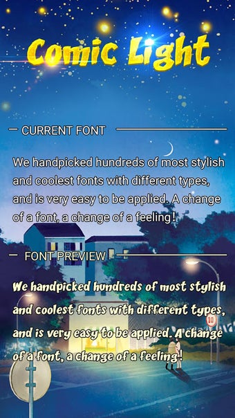 Comic Light Font for FlipFont,Cool Fonts Text Free